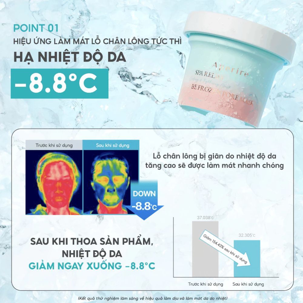 Ảnh 7 của Mặt Nạ Đất Sét Aperire Spa Relief Pore Mask, Làm Sạch Sâu Dầu Nhờn, Mặt Nạ Thu Nhỏ Lỗ Chân Lông 120g