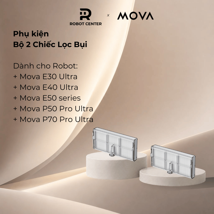 Bộ 2 Chiếc Lọc Bụi Cho Mova E30 Ultra/ E40 Ultra/ E50 series/ P50 Pro Ultra/ P70 Pro Ultra
