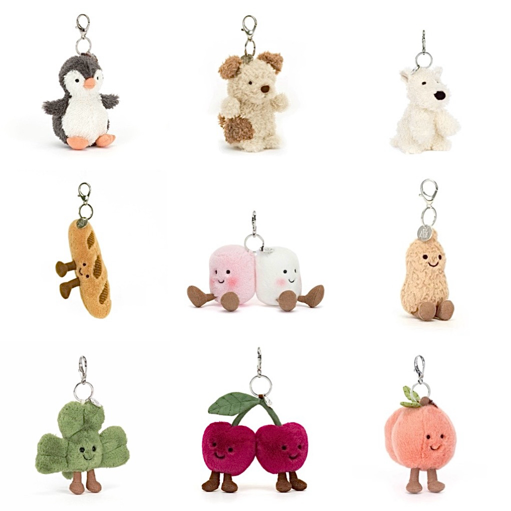 (100% Authentic) Móc khoá móc treo BagCharm Jellycat chính hãng