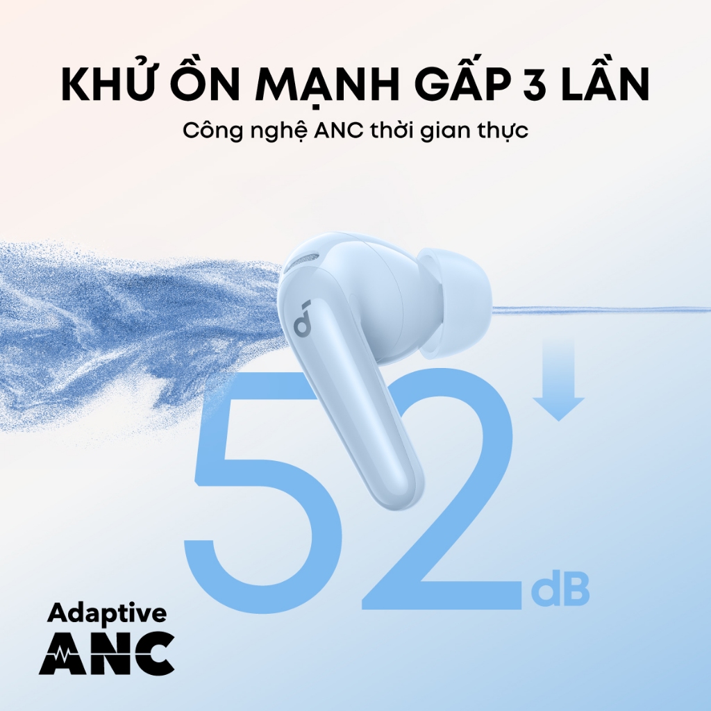 Tai nghe bluetooth ANC Soundcore R60i NC | Hires Audio | Chống ồn đến 52dB | Pin 50h | Phiên dịch - Hàng chính hãng | BigBuy360 - bigbuy360.vn