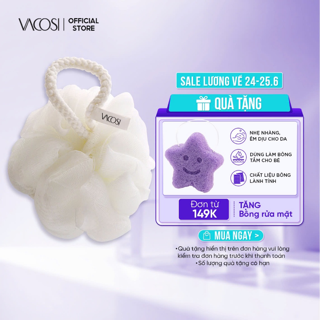 Bông Tắm VACOSI PLASTIC BATH SPONGE - BP21