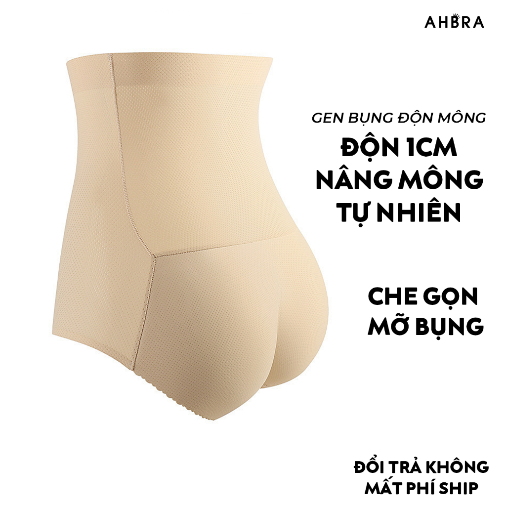Quần Độn Mông Không Lộ Lưng Cao Che Mỡ Bụng Chất Thun Tổ Ong Thoáng Khí AHBRA FG02