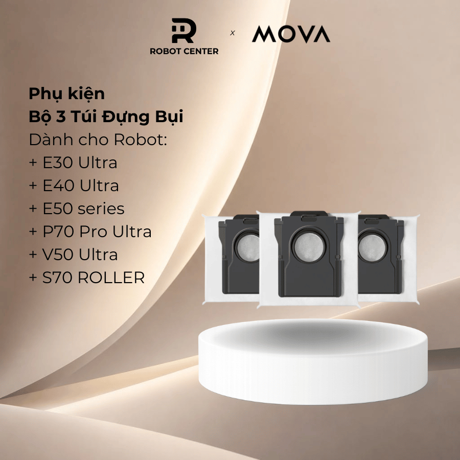 Bộ 3 Túi Đựng Bụi Cho Mova E30 Ultra/ E40 Ultra. E50 series/ P70 Pro Ultra/ V50 Ultra/ S70 ROLLER