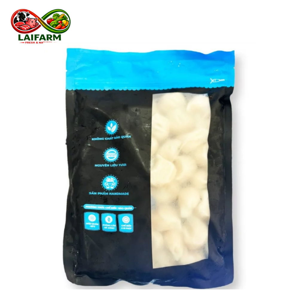 [Laifarm - Hỏa tốc HN] Há cảo dimsum tôm tươi Bamboo hấp nóng, thả lẩu túi 880g
