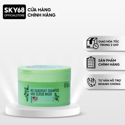 Tẩy tế bào da đầu và dầu gội ngăn ngừa nấm gàu Dr.Sera No Dandruff Shampoo and Scrub Wash 100ml