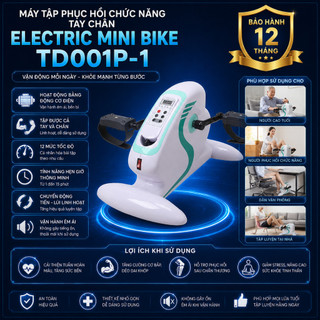 Máy Tập Phục Hồi Chức Năng Tay Chân Electric Mini Bike TD001P-1 | Máy Tập Vận Động Cho Người Già