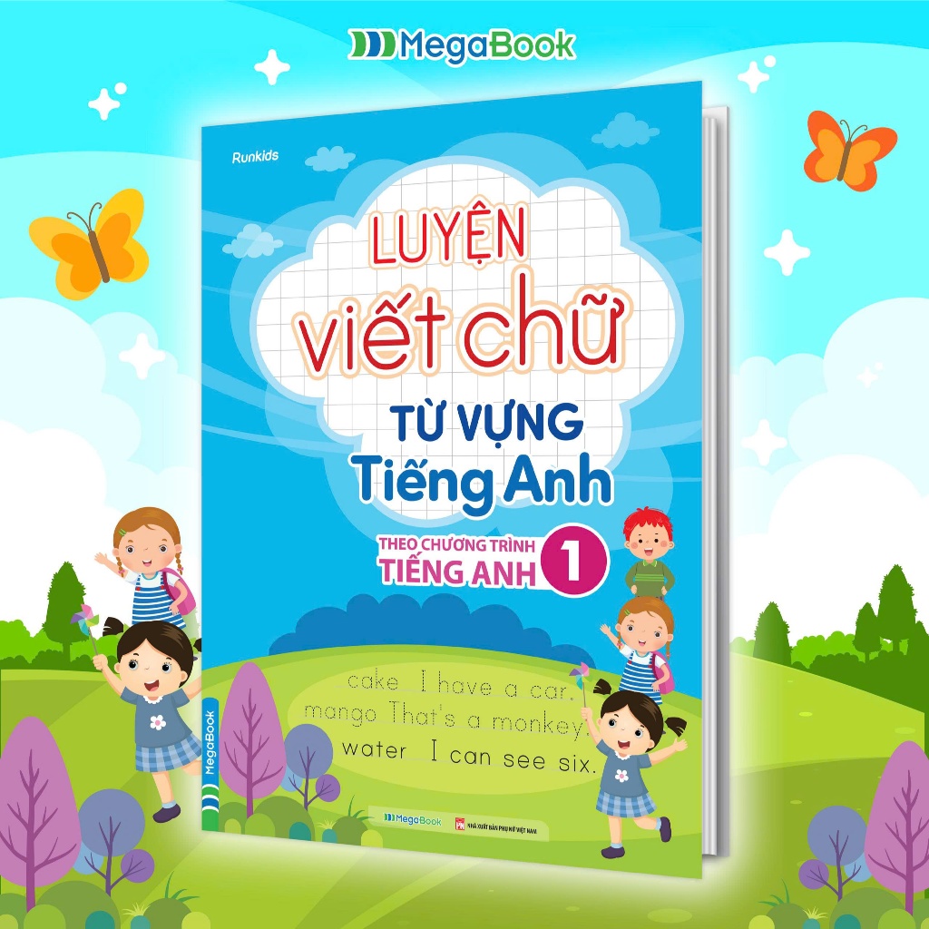 Sách Luyện viết chữ từ vựng Tiếng Anh lớp 1