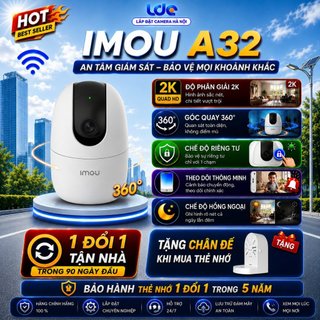 Camera imou a32ep, a52p, a32 pro, c32 báo động về điện thoại đàm thoại 2 chiều,xoay 360 độ
