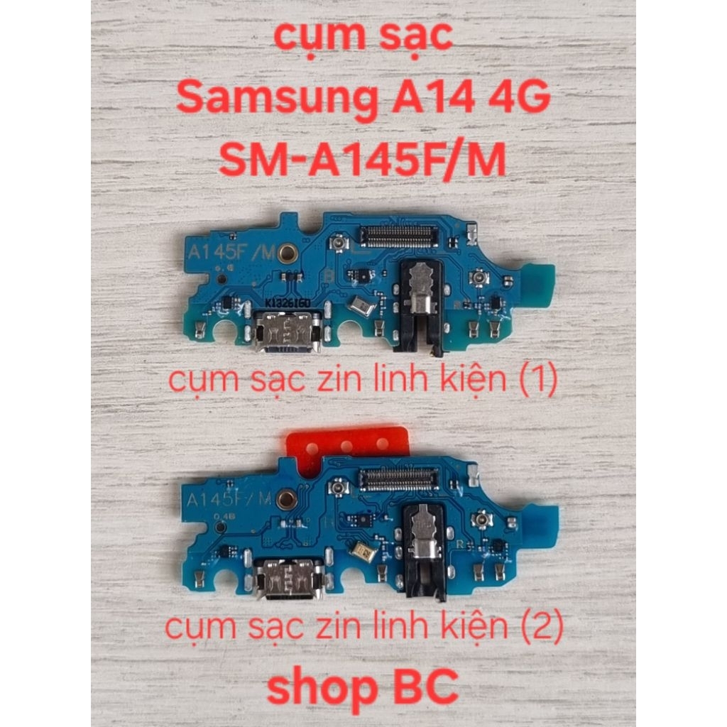 Cụm sạc Samsung A14 4G SM-A145F SM-A145M , mã cụm sạc A145F/M (cụm sạc zin linh kiện)