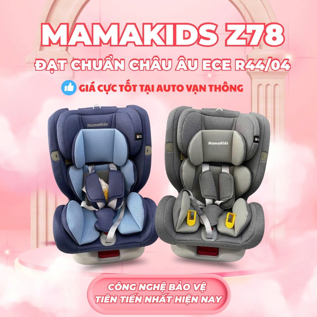 Ghế ngồi ô tô cho bé MAMAKIDS xoay 360° có ISOFIX - Bảo vệ an toàn cho bé khi di chuyển từ 0 đến 12 