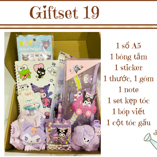 Set quà tặng Kuromi. Bộ quà tặng nhân vật Kuromi