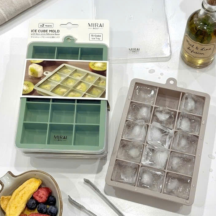 [HÀNG MIRAI NHẬT] Set 2 khay đá Silicone Cao cấp Mirai hàng Nhập khẩu, An toàn cho Mọi Nhiệt độ (48 
