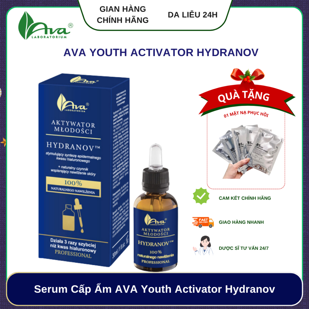 ✅ Ava Laboratorium AVA Youth Activator Hydranov serum cấp ẩm căng bóng da 30ml