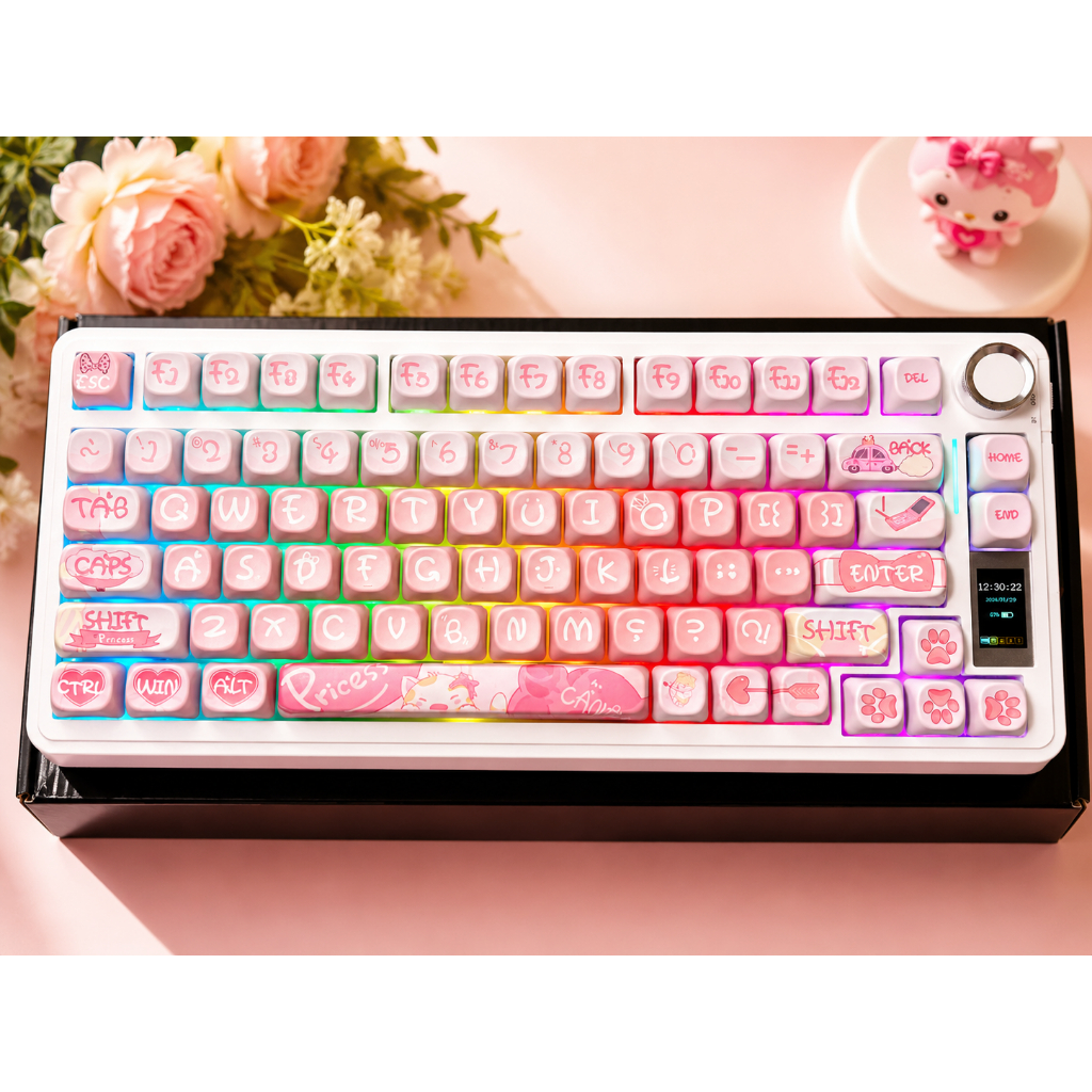 🔥 AULA S75 Pro Gaming Keyboard 3 Chế Độ Kết Nối | Núm Xoay | LCD | RGB | BigBuy360 - bigbuy360.vn