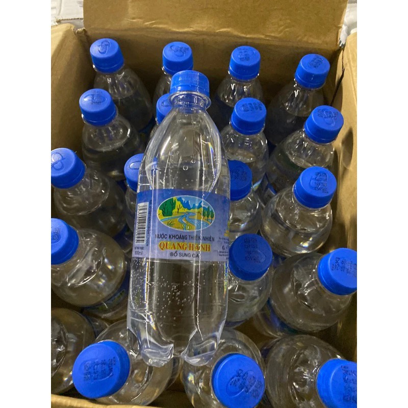 Nguyên Thùng 20 Chai Nước Khoáng Quang Hanh Có Gas - Nước Khoáng Mặn Quang Hanh