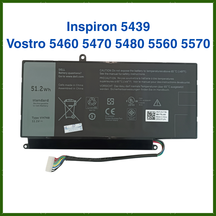 Pin Laptop Dell Vostro 5460 5470 5480 5560 5570 Inspiron 5439 - VH748 - Pin Dell New