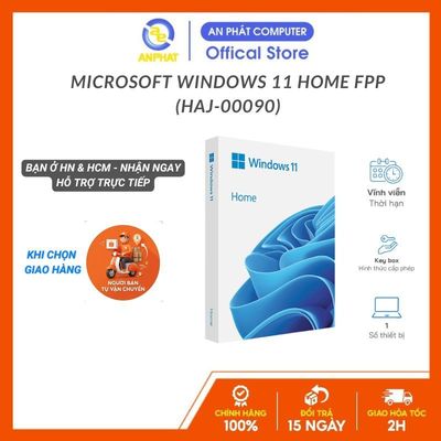Phần mềm Microsoft Windows 11 Home FPP 64-bit Eng Intl USB (HAJ-00090) - Bản Quyền Vĩnh Viễn Có Thể Chuyển Đổi Máy