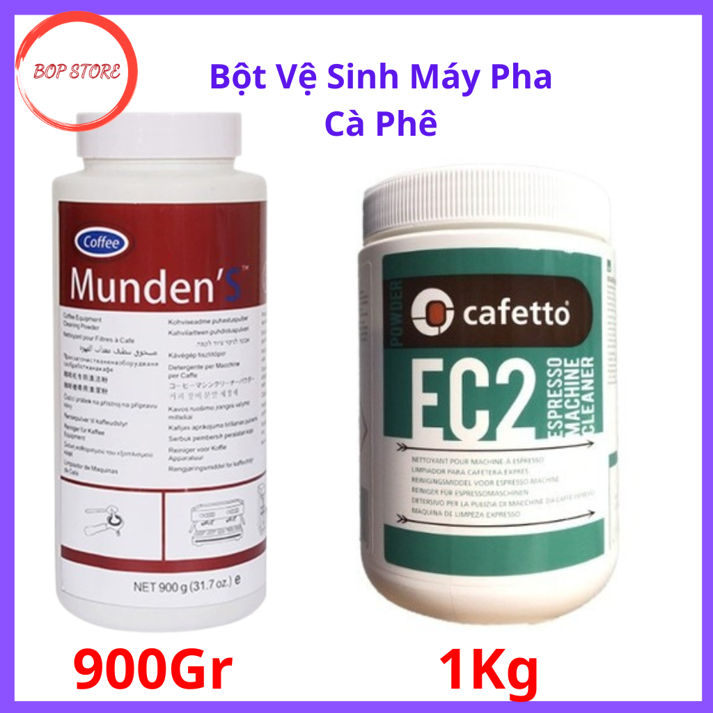 Bột Vệ Sinh Máy Pha Cà Phê Espresso KAFIDS'2 - Munden'S, Cafetto EC2 1kg