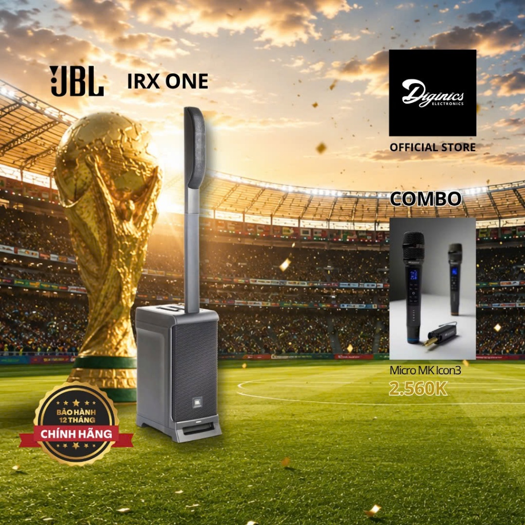 Loa cột JBL IRX ONE - Chính Hãng PGI, Bảo Hành 12 Tháng, Công suất 1.300W, hát KARAOKE
