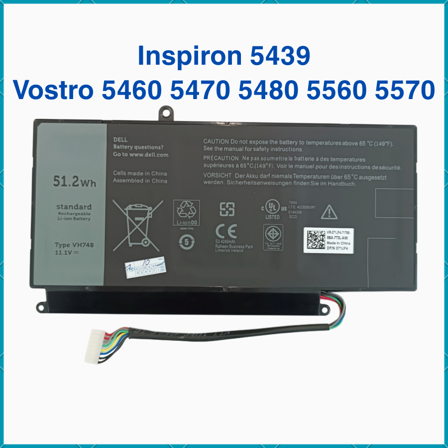 Pin Laptop Dell Vostro 5460 5470 5480 5560 5570 Inspiron 5439 - VH748 - Pin Dell New