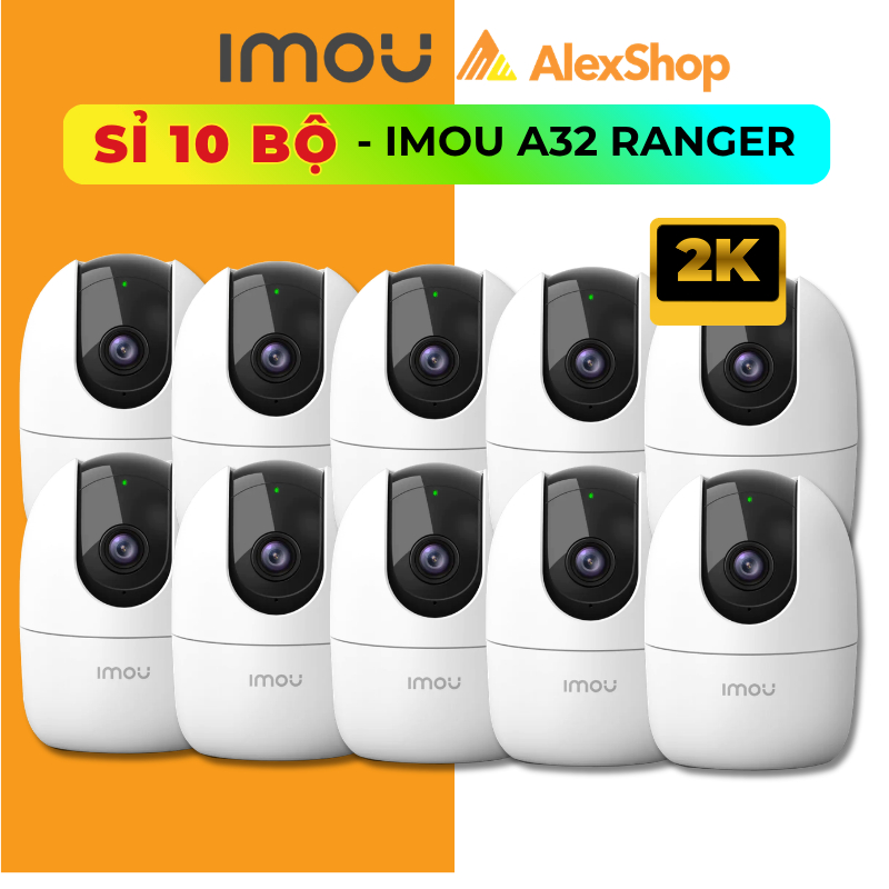 [SỈ 5-10 BỘ] Camera IMOU A32 Ranger 2 Trong Nhà Xoay 360 Độ, Đàm Thoại 2 Chiều