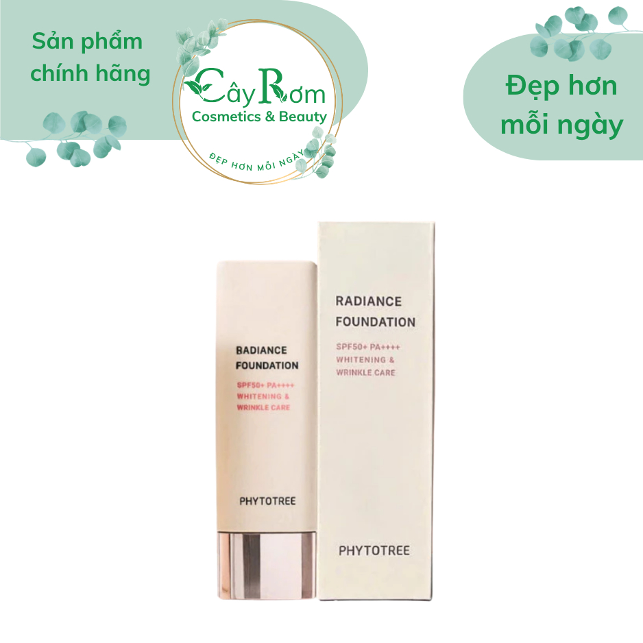 [Giá Tốt] Kem nền PHYTOTREE RADIANCE FOUNDATION SPF 50 PA ++++ N21 kem nền chống nắng che phủ hoàn h