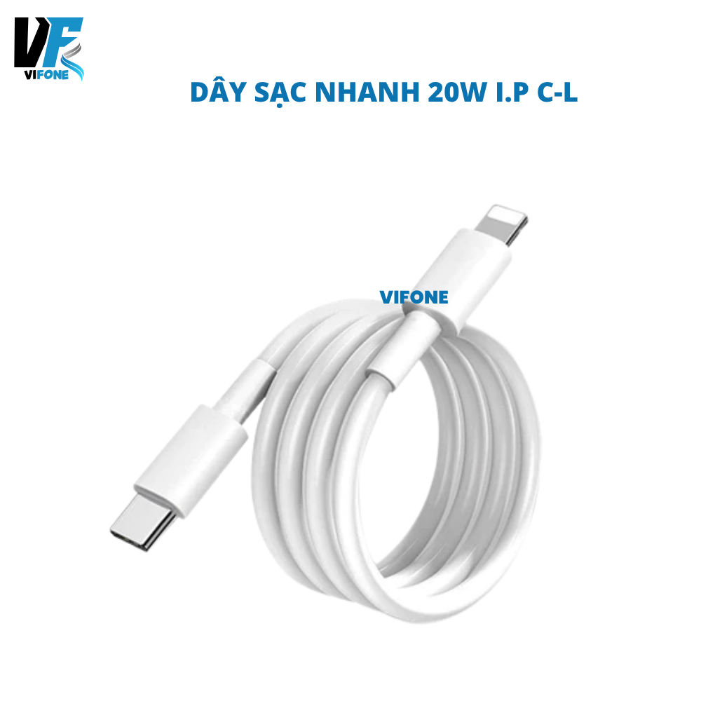 Dây Sạc Nhanh PD 20W sạc nhanh ổn định dùng cho dòng máy Từ 7 tới 14