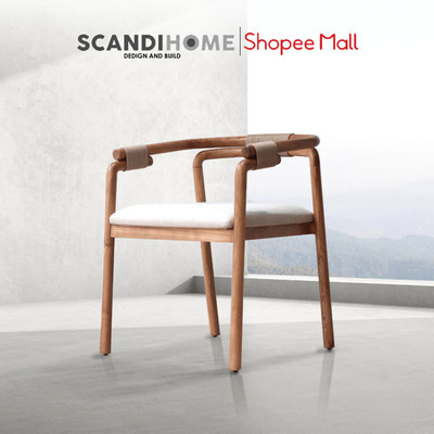 UNITY, Ghế gỗ Ash sơn màu tự nhiên, 900x500x450mm (Ngang x Sâu x Cao), Ghế gỗ SCANDI HOME