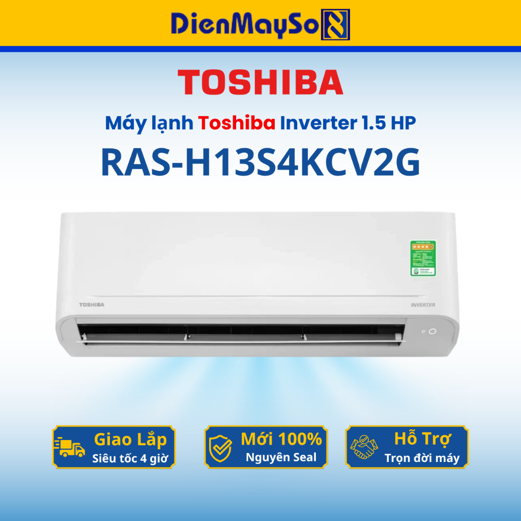 Máy lạnh Toshiba Inverter 1.5 HP RAS-H13S4KCV2G