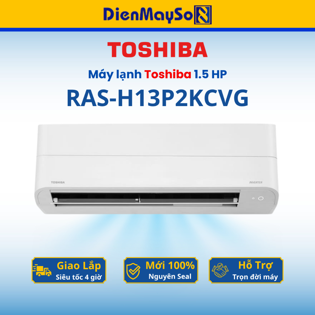 Máy lạnh Toshiba Inverter 1.5 HP RAS-H13P2KCVG