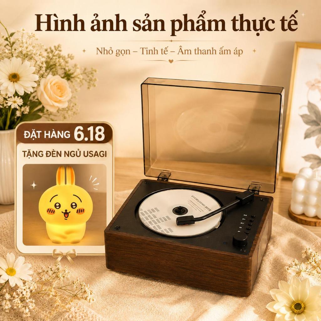 Máy CD cổ điển Phát được đĩa CD Âm thanh không tổn hao Truyền 10m cd player hộp đựng đĩa cd case
