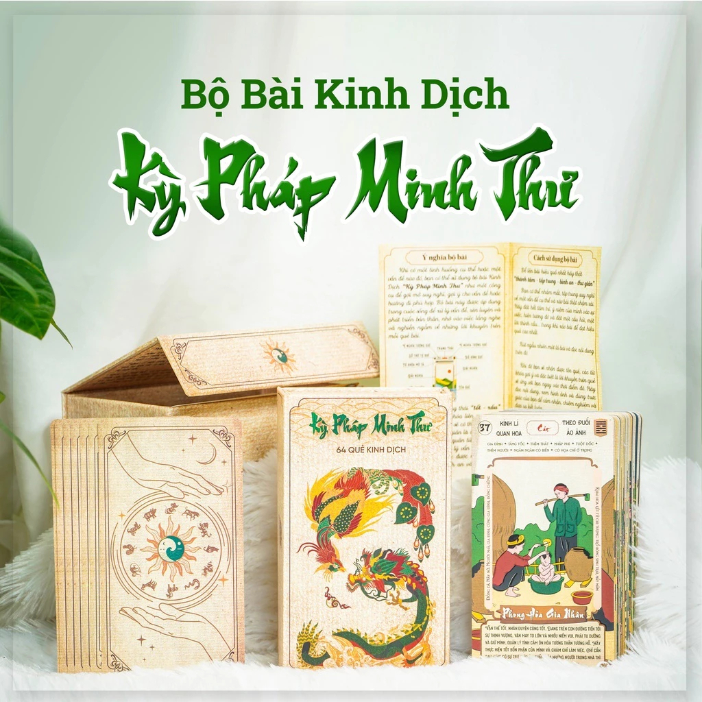 Kỳ Pháp Minh Thư Phong Cách Tranh Đông Hồ Việt Nam- Kinh Dịch 64 Quẻ - Khám phá tri thức tinh hoa