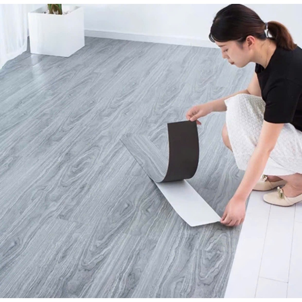 Combo 10m2=36 miếng dán sàn nền nhà giả gỗ siêu nhẹ DFLOO,giấy dán nền giả gỗ, Sẵn keo bóc dán, dễ d