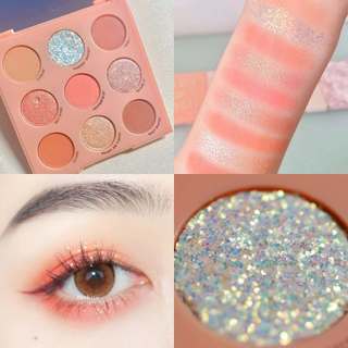 Phấn Mắt Colourpop Baby Got Peach Eyeshadow Palette. Màu Mắt Trái Đào. Bảng Mắt Kèm Gương