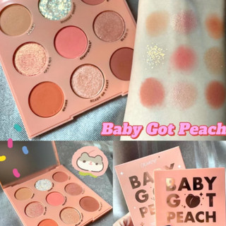 Phấn Mắt Colourpop Baby Got Peach Eyeshadow Palette. Màu Mắt Trái Đào. Bảng Mắt Kèm Gương