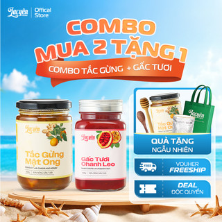 [Combo Tắc Gừng-Gấc] Lạc Yên Foods Gồm Tắc Gừng Mật Ong + Gấc Chanh Leo + Kèm Quà Tặng