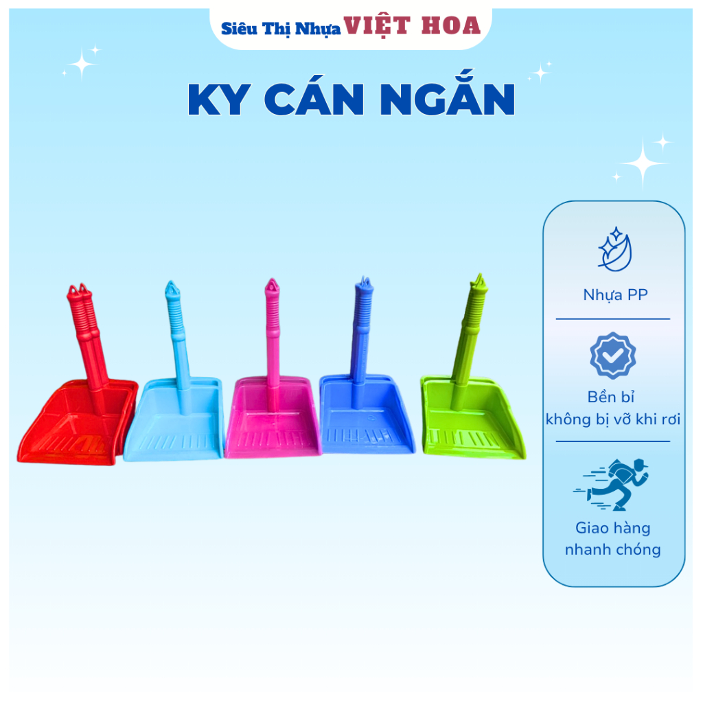 Ky Rác Cán Ngắn, Ky Hốt Rác Kích Thước Nhỏ, Ky Rác Các Loại