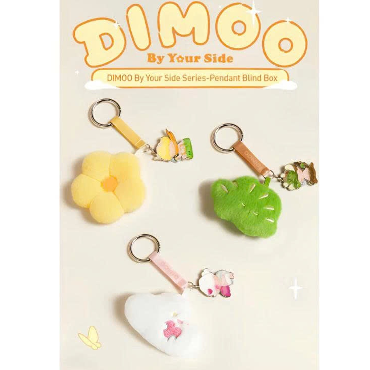 DIMOO By Your Side Series-Pendant Blind Box - phụ kiện móc khóa bông dimoo
