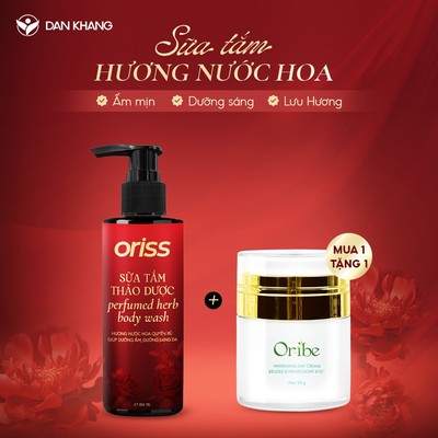 Sữa tắm hương nước hoa Oriss Perfumed Herb Bodywash dưỡng da sáng ẩm mịn hương quyến rũ chai 150ml