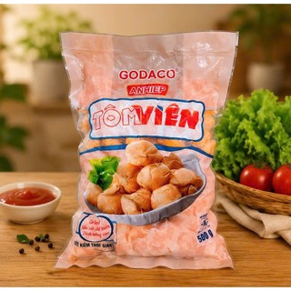 500g Tôm viên _chiên, xiên que