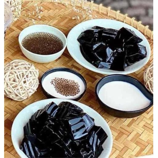 Bột Thạch Đen Sương Sáo Thảo Mộc