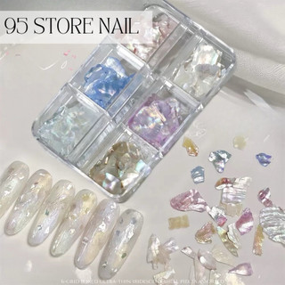 Sỏi xà cừ nail , miếng sỏi mỏng trang trí móng