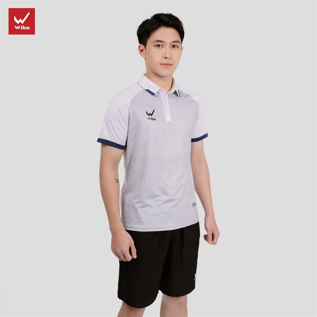 Áo polo Wika QH19 Z-Vol màu trắng thoáng khí