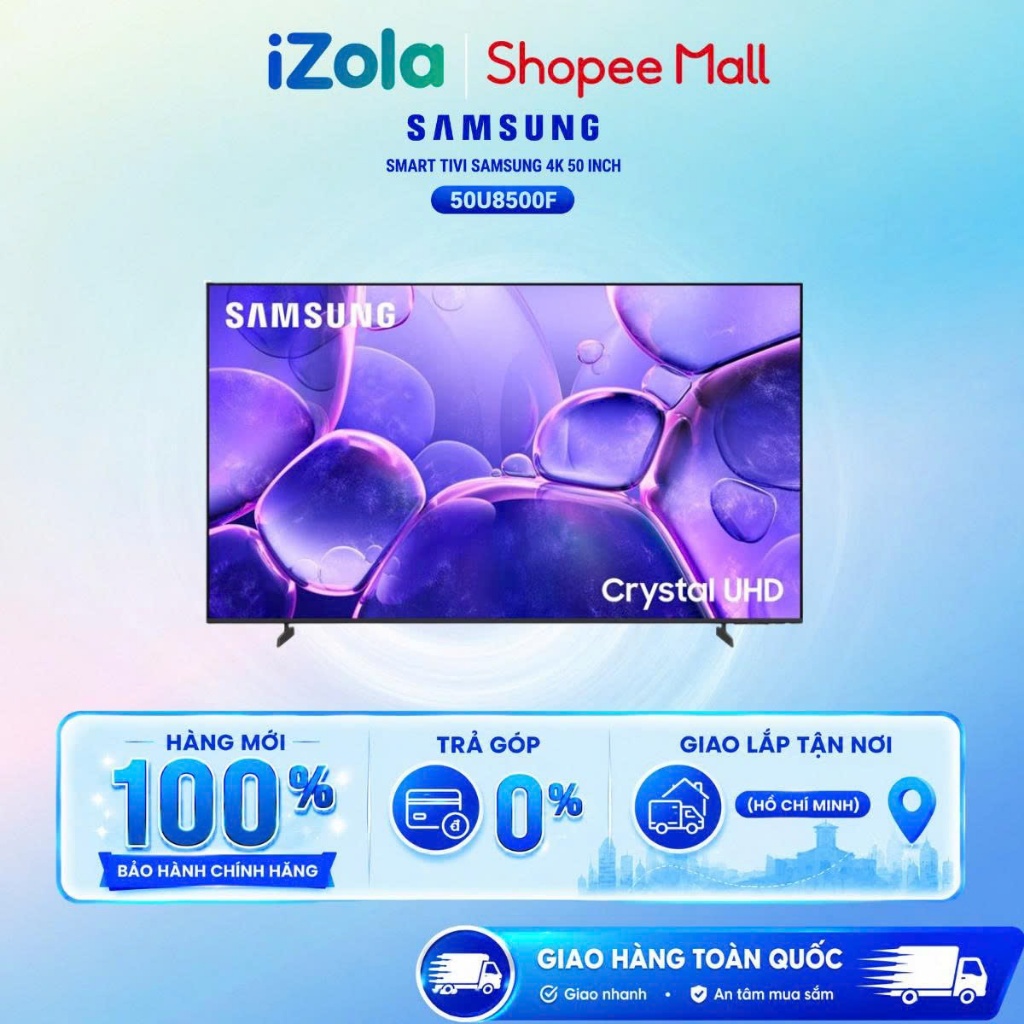 50U8500F - Smart Tivi Crystal UHD Samsung 4K 50 inch UA50U8500F - Hàng chính hãng