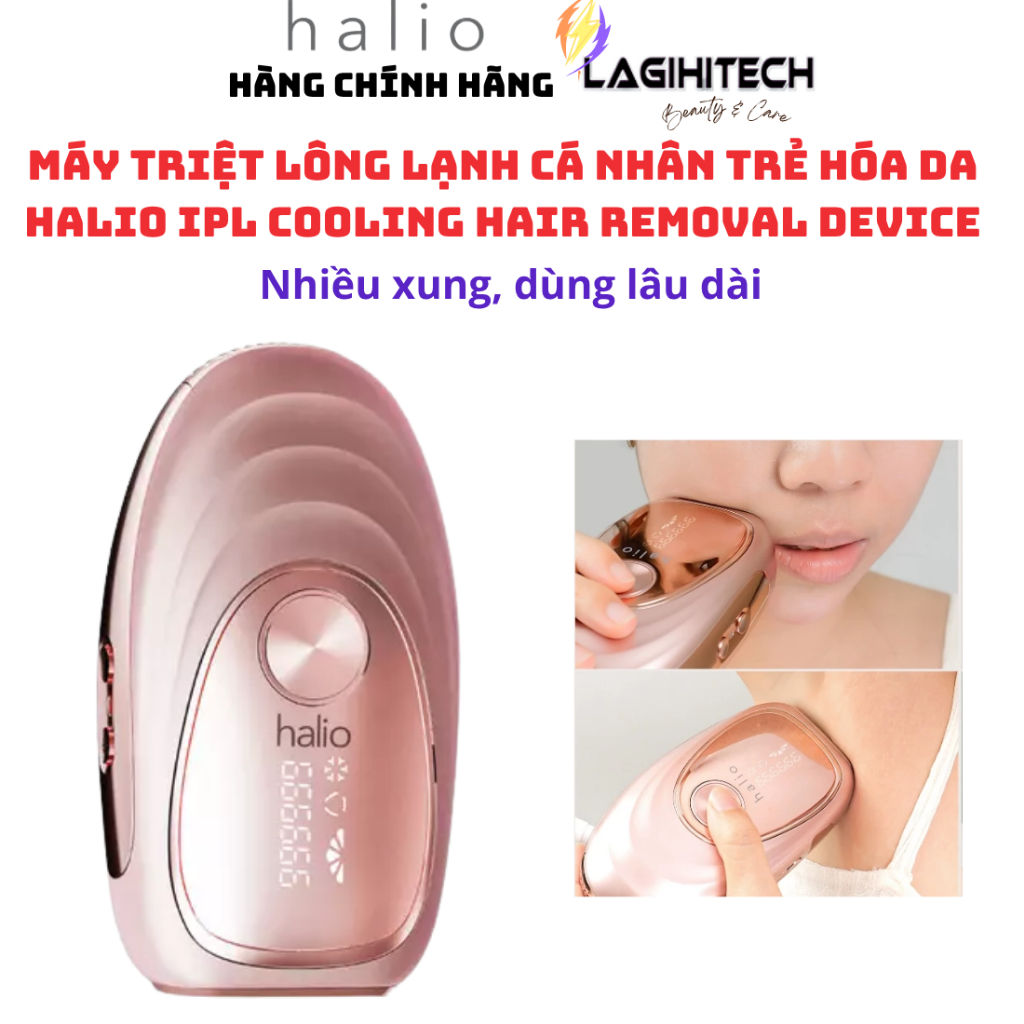 [LIVE] Máy Triệt Lông Lạnh Cá Nhân Trẻ Hóa Da Halio IPL Cooling Hair Removal Device - Chính Hãng -BH