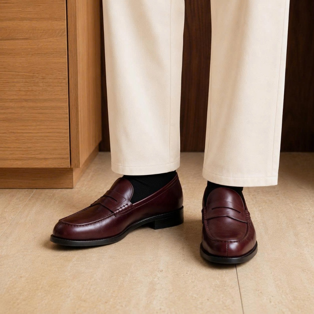 Giày Nam LUCIANO Giày Tây Oxford Monaco Loafer Chất Liệu Da Bò Cao Cấp Đi Làm Đi Chơi Độ Bền Cao