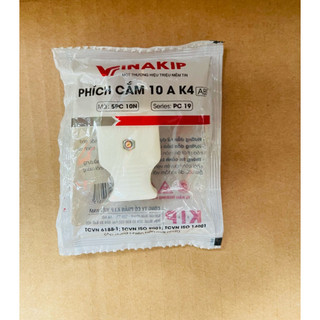 Phích cắm 2 chân vinakip 10A K4, 250v
