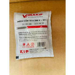 Phích cắm 2 chân vinakip 10A K4, 250v