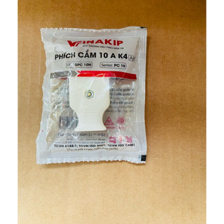 Phích cắm 2 chân vinakip 10A K4, 250v