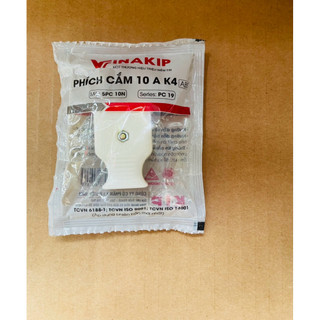 Phích cắm 2 chân vinakip 10A K4, 250v